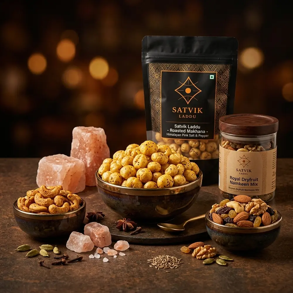 Satvik Brand Roasted Namkeen Showcase Satvik Brand Roasted Namkeen Showcase